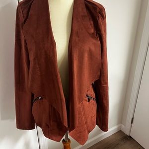 Market and Spruce Walley Faux Suede Drape Jacket